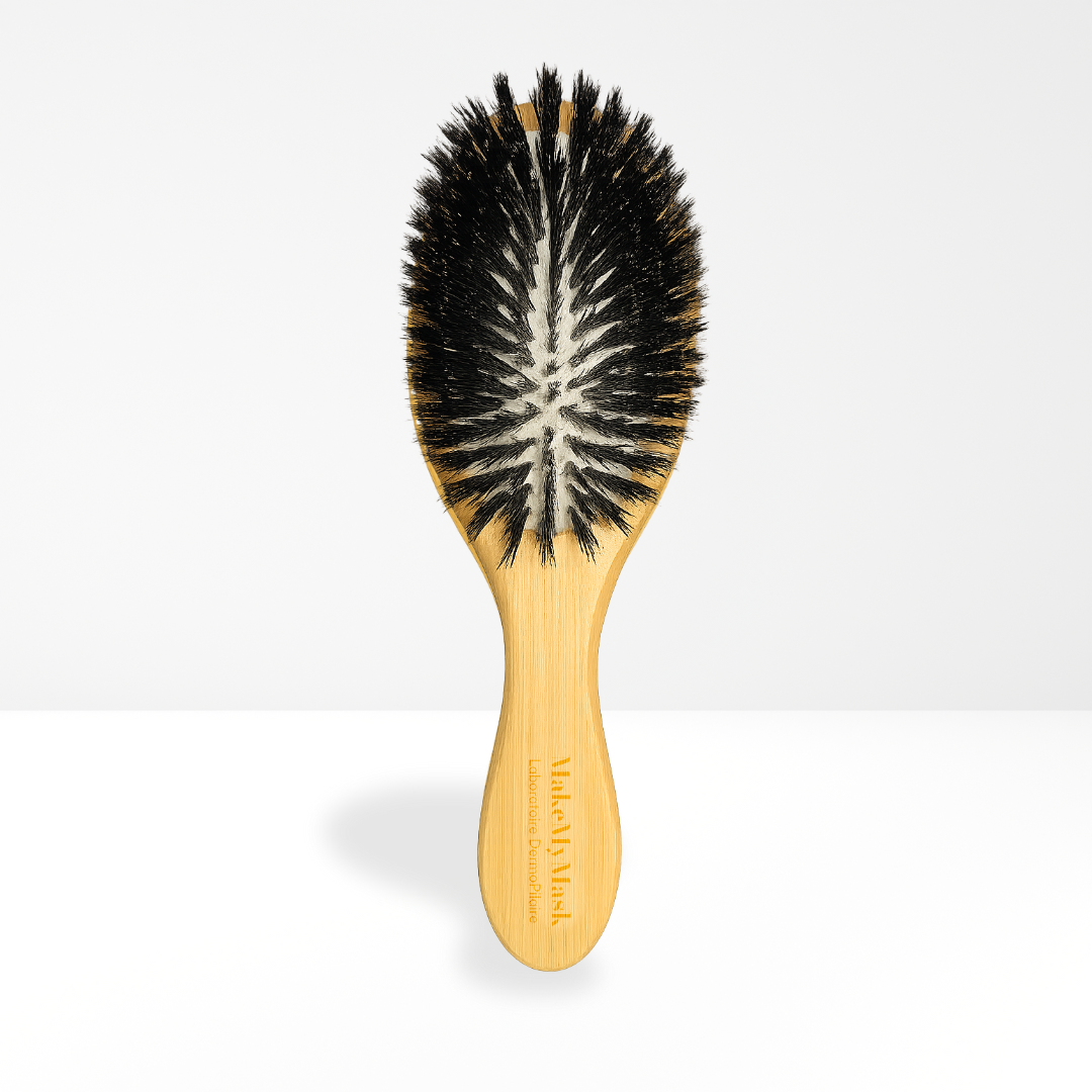 Dry Brushing Körperbürste Mit Wildschweinborsten – Ergonomischer Griff, Für Lymphdrainage & Hautpeeling