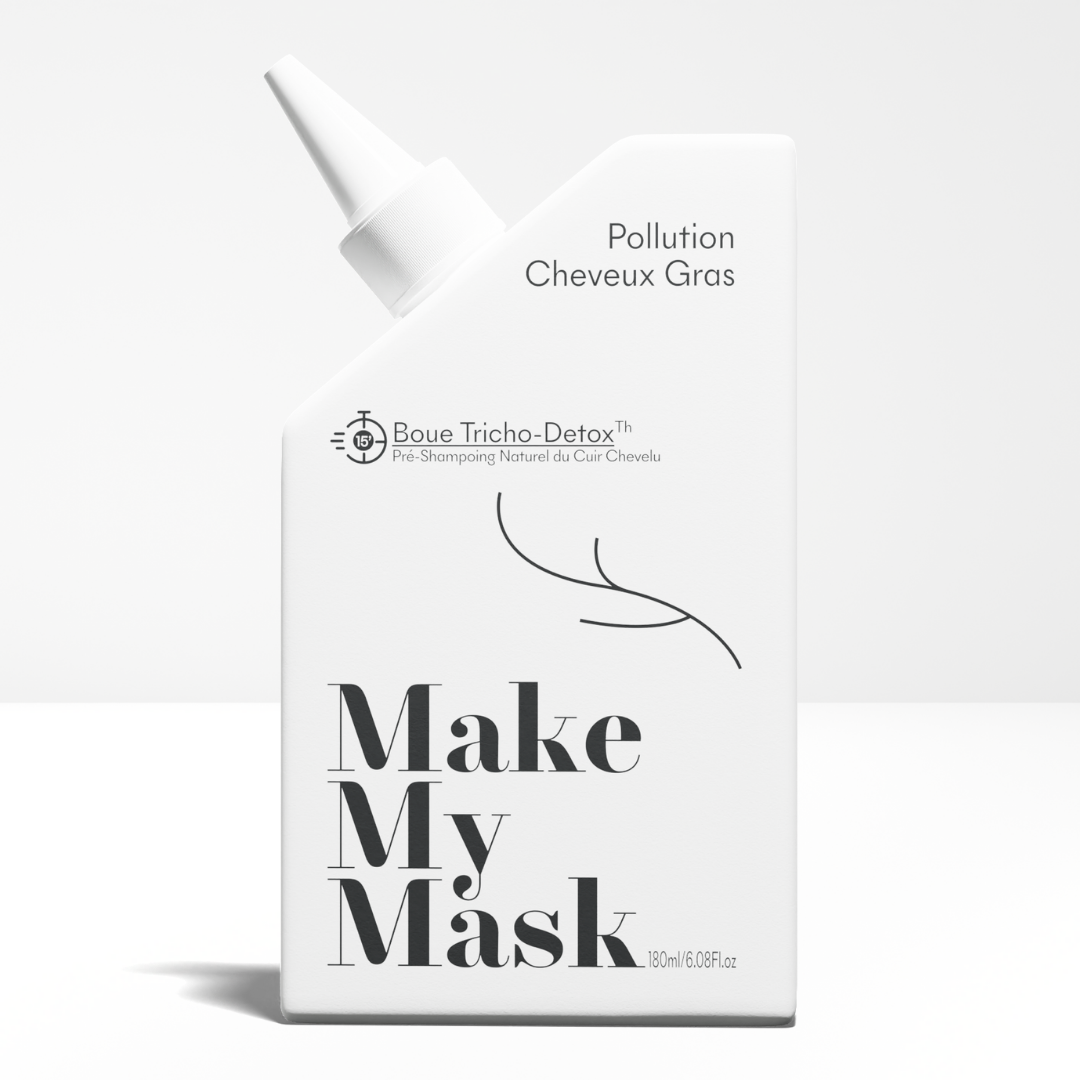 Pré-Shampoing - Boue Tricho-Detox - Cheveux Gras & Pollution - Nos solutions MakeMyMask
