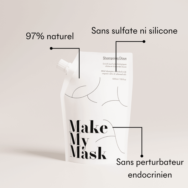 Eco-Refill Kit Natürliches mildes Shampoo – 500 ml – MakeMyMask