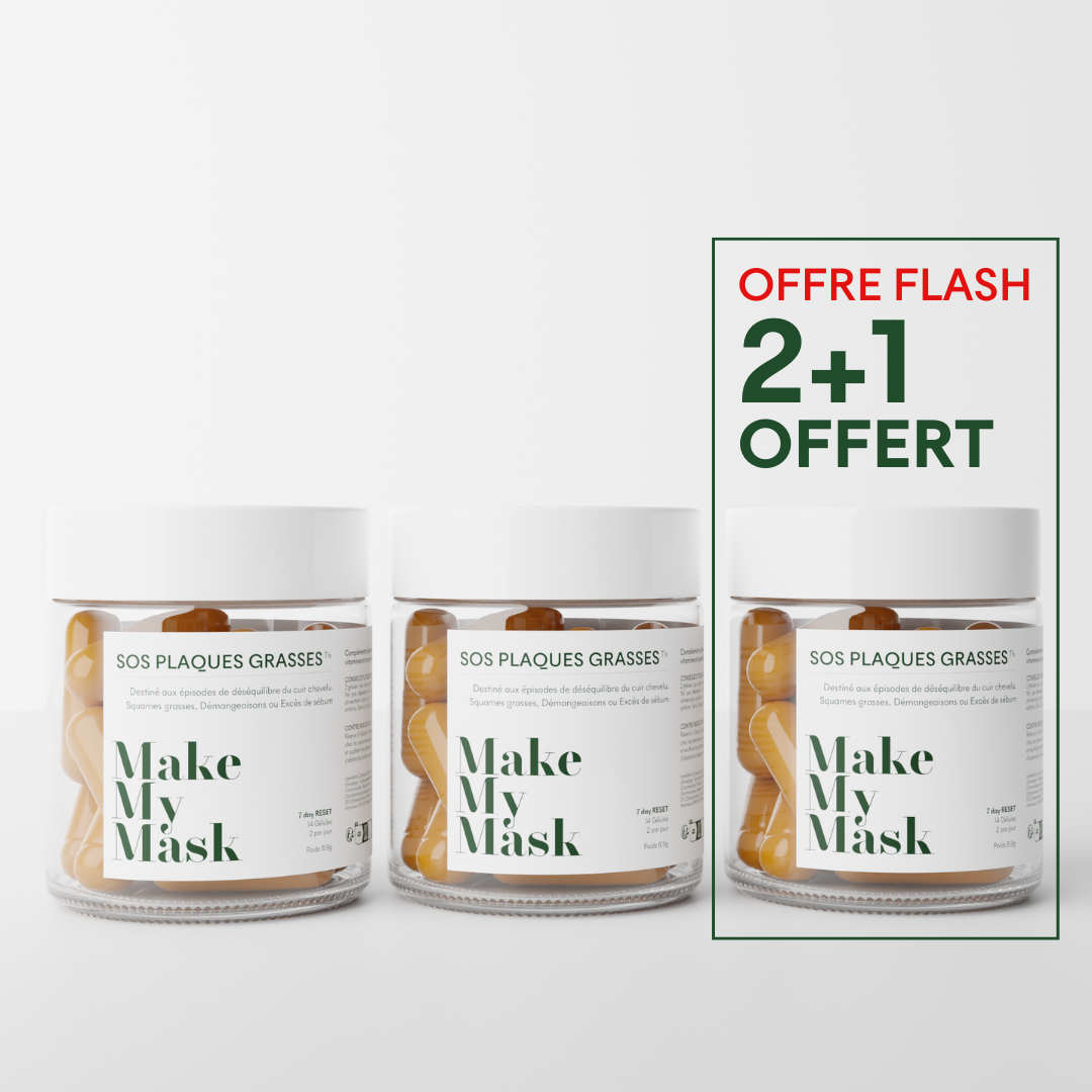 Offre Flash, un complément SOS squames grasses de MakeMyMask offert