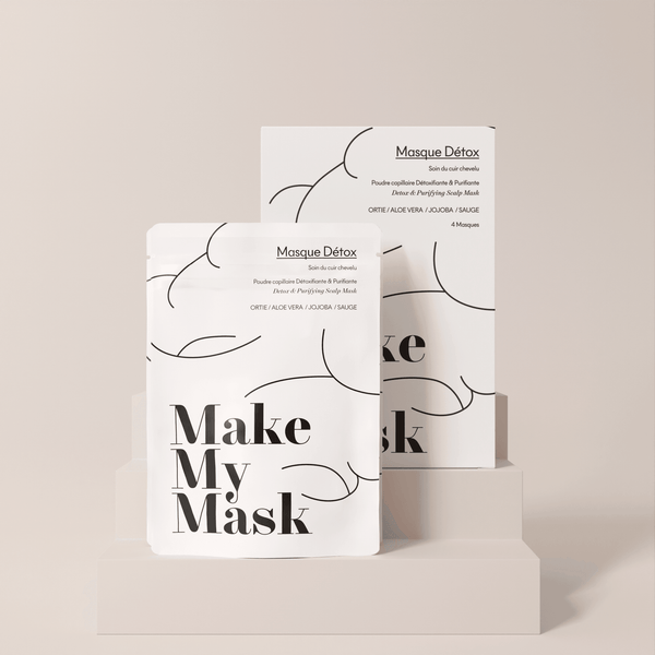 Masques Detox - cheveux gras - MakeMyMask