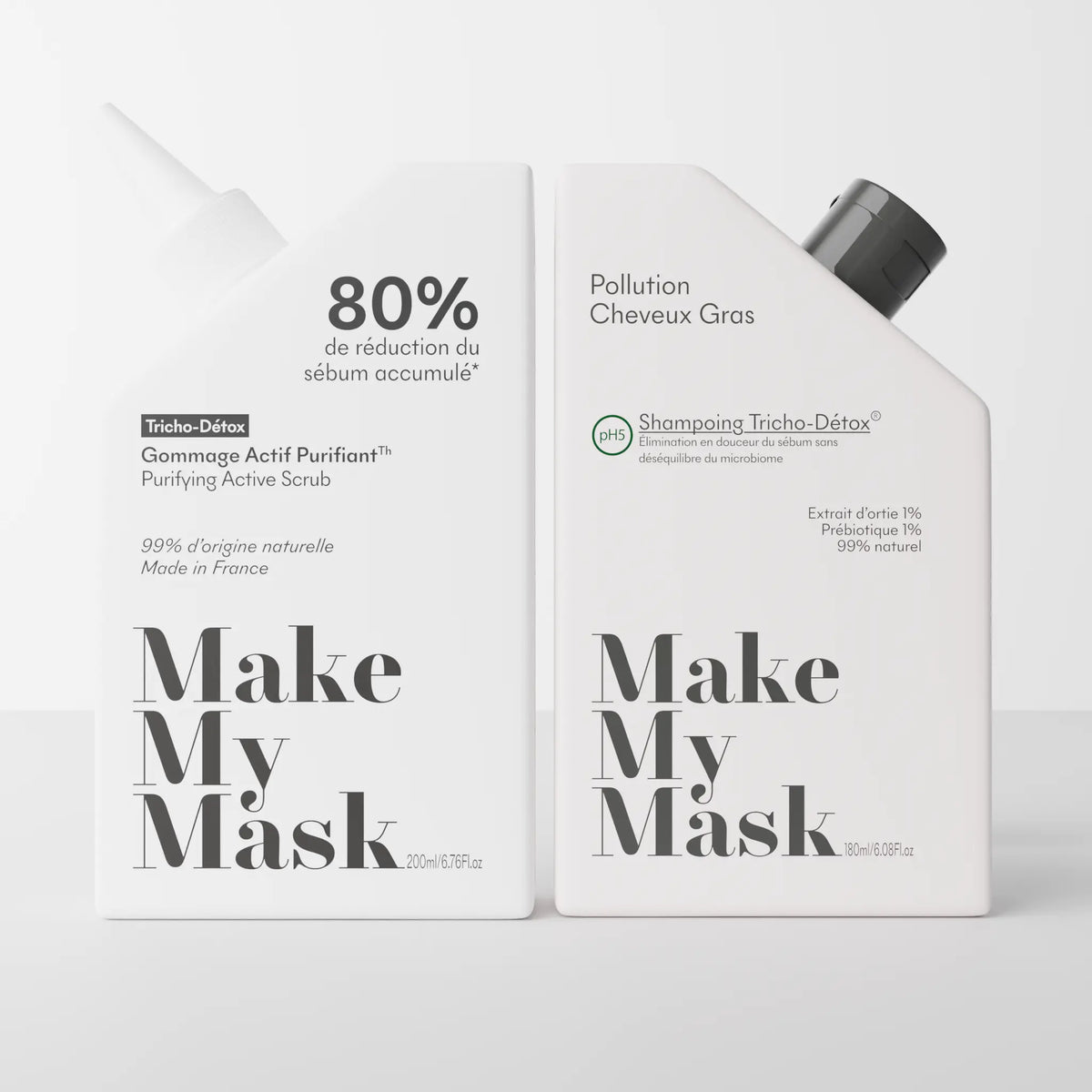 [Paquete] Dúo de exfoliante activo y champú purificante